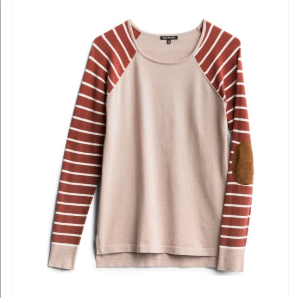 Pink Clover Elbow Patch Pullover